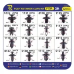 Κουμπώματα - Κλίπς Ταπετσαρίας 620Τμχ για Opel - General Motors (16 σχέδια)