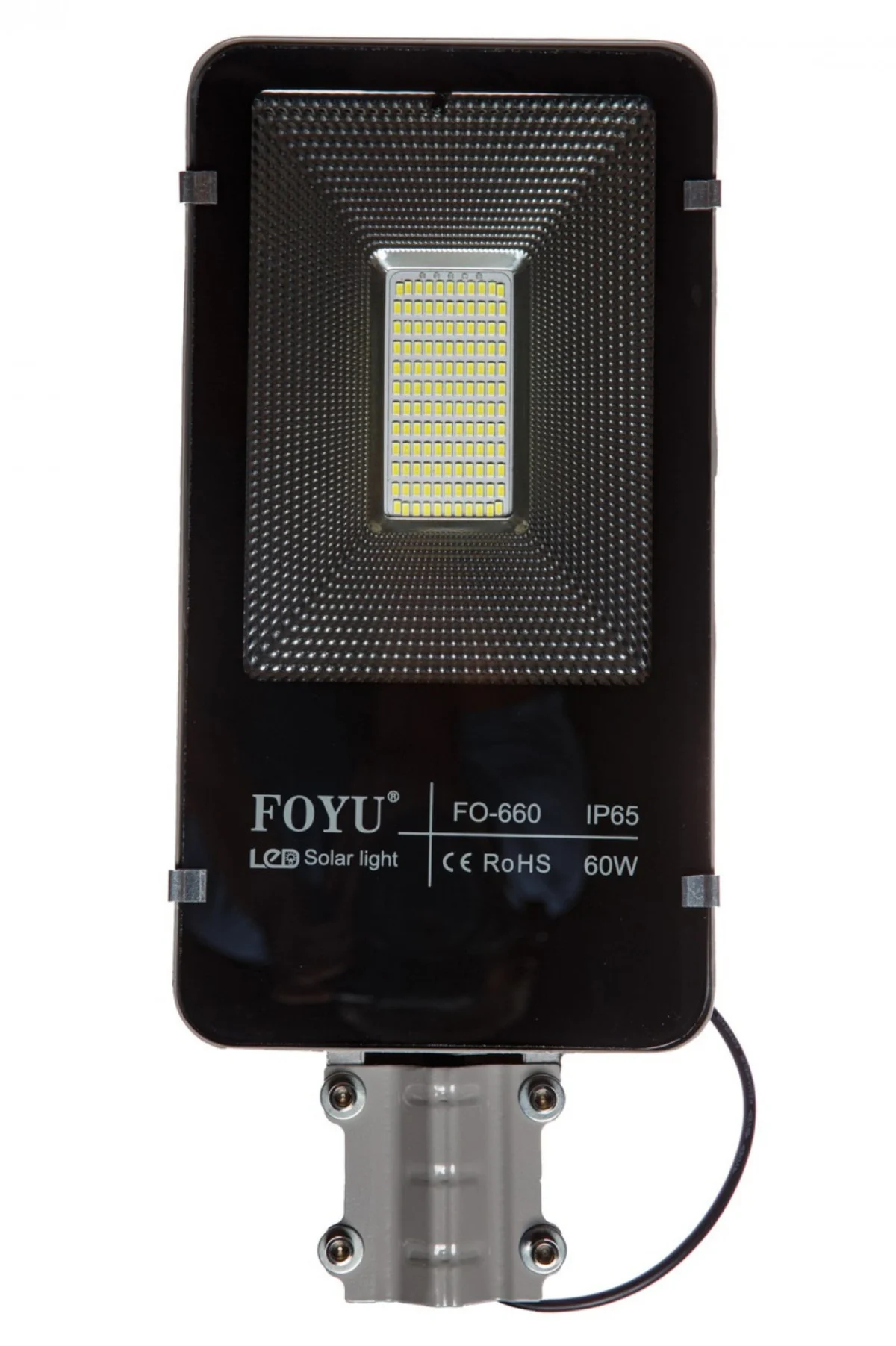 Ηλιακός Solar προβολέας αδιάβροχος 60W 132 SMD 6000K 5400LM με φωτοβολταϊκό πάνελ, τηλεχειριστήριο και χρονοδιακόπτη IP67 FO-660 FOYU