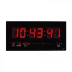 Μεγάλο Ψηφιακό Πλαστικό Ρολόι Τοίχου - Πινακίδα LED με Θερμόμετρο & Ημερολόγιο Jumbo Clock JH4622