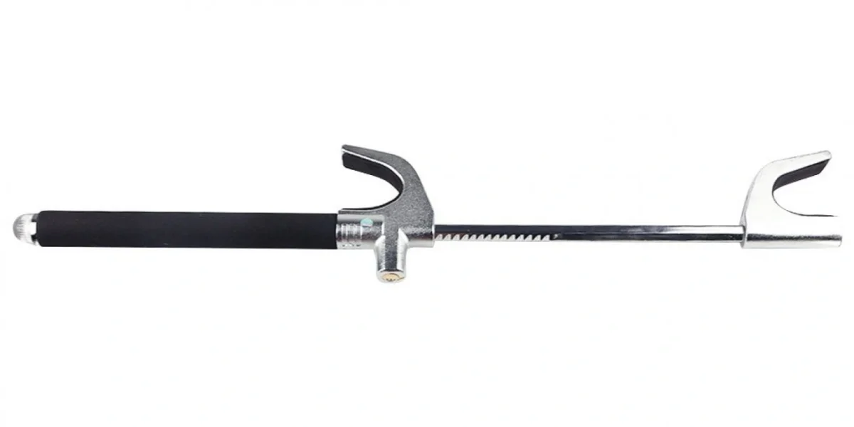 Extra Heavy Duty Κλειδαριά για το Τιμόνι Αυτοκινήτου - Αντικλεπτικό Μπαστούνι Ασφαλείας με Θραύστη Κρυστάλλων & Γκλόμπ Προστασίας