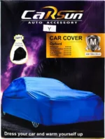 Heavy Duty Medium 430x160x120cm Αδιάβροχη Oxford Κουκούλα Αυτοκινήτου Anti UV με Αντανακλαστικές Ταινίες, Λάστιχο & Φερμουάρ CARSUN