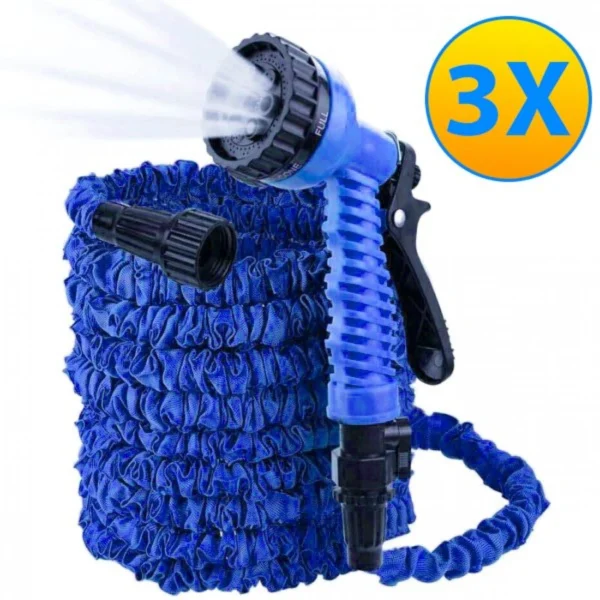 Magic Hose Επεκτεινόμενο Λάστιχο Κήπου & Βεράντας 30m με Πιστόλι & Πλαστικά Ρακόρ Πράσινο