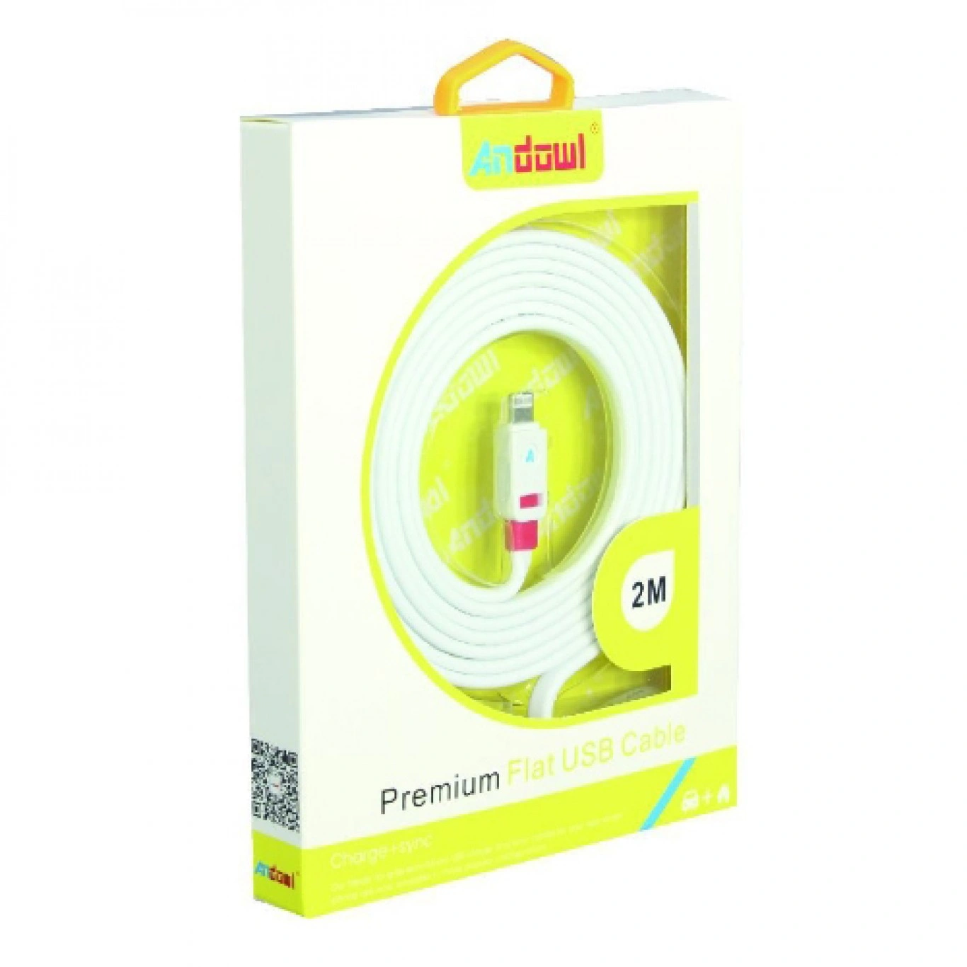 Καλώδιο Φόρτισης USB σε Type C 1m Λευκό - ANDOWL Καλώδιο Φόρτισης USB σε Type C 1m Λευκό - ANDOWL