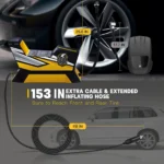 Carsun C1809 Φορητή Τρόμπα Αέρος 12V, 35 L/min 150PSI Με Ψηφιακό Μετρητή Πίεσης και LED Φακό