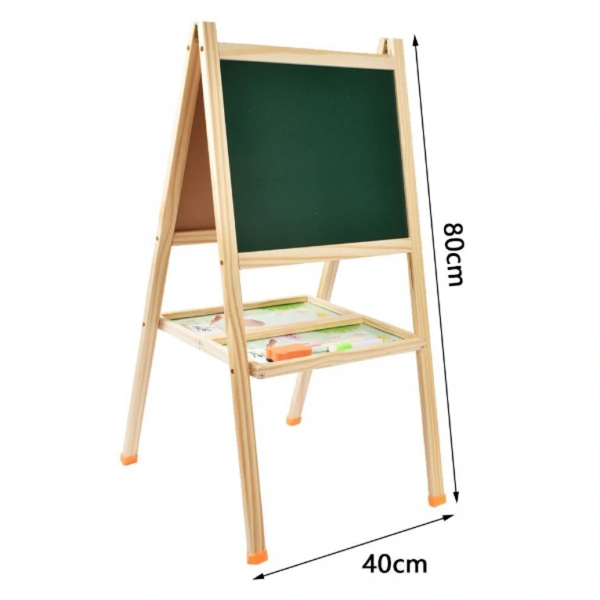 Μαγνητικός Πίνακας Ζωγραφικής Mu You Toy Διπλής Οψης 80χ40εκ με Αποθηκευτικό Χώρο