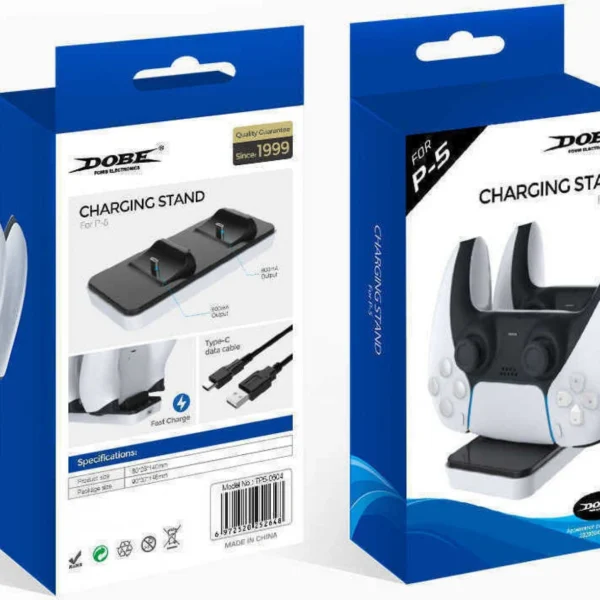 Διπλή Βάση Φόρτισης Χειριστηρίων PS5 – Dobe P5 Charging Dock TP5-0504