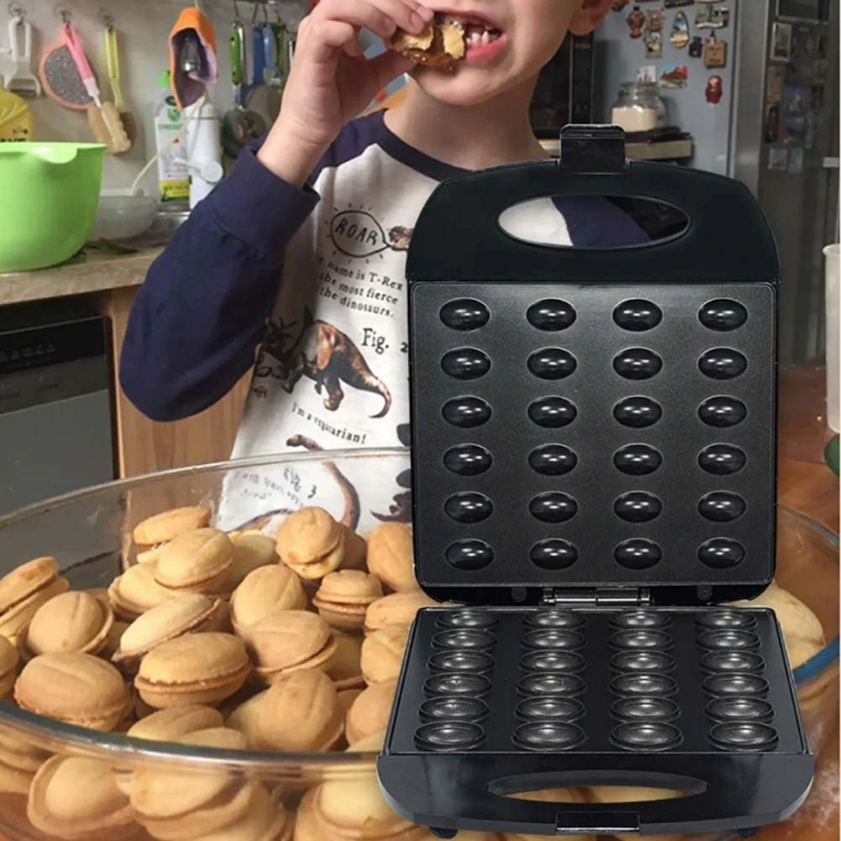 Συσκευή - Παρασκευαστής για Ταρτάκια - Ψηστιέρα με Αντικολλητικές Πλάκες 24 τμχ - SOKANY HY-711 Nut Maker