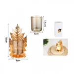 Κηροπήγιο σε Σχήμα Φύλλου 9x16CM