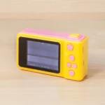 HD Ροζ - Κίτρινη Μίνι Ψηφιακή Παιδική Φωτογραφική Μηχανή / Κάμερα - Επαναφορτιζόμενη USB Kids Camera Toy για Παιδιά