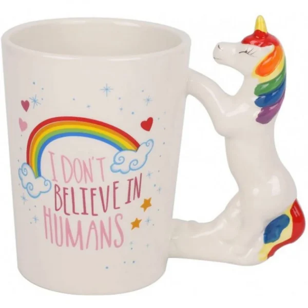 Τρισδιάστατη Κεραμική Κούπα Μονόκερος Πολύχρωμη Unicorn