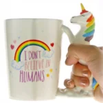 Τρισδιάστατη Κεραμική Κούπα Μονόκερος Πολύχρωμη Unicorn