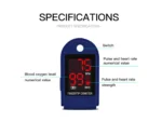 Παλμικό Οξύμετρο Δακτύλου με Οθόνη LED & Παλμόμετρο JZK-302 - Fingertip Pulse Oximeter, SpO2 / Heart Rate Sensor