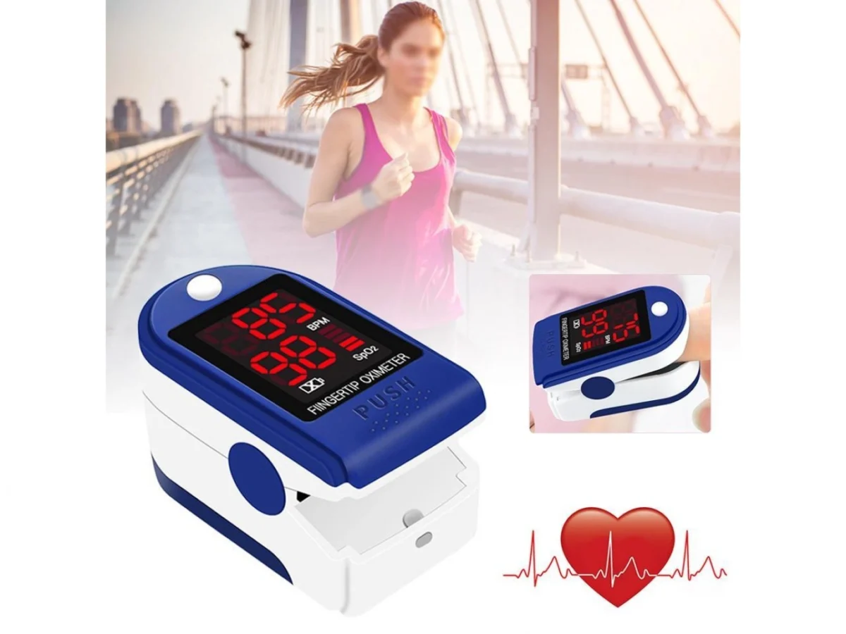 Παλμικό Οξύμετρο Δακτύλου με Οθόνη LED & Παλμόμετρο JZK-302 - Fingertip Pulse Oximeter, SpO2 / Heart Rate Sensor