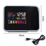 Ρολόι Προτζέκτορας - Μετεωρολογικός Σταθμός με Έγχρωμη Οθόνη WeltBild DS-8190