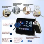 Ρολόι Προτζέκτορας - Μετεωρολογικός Σταθμός με Έγχρωμη Οθόνη WeltBild DS-8190