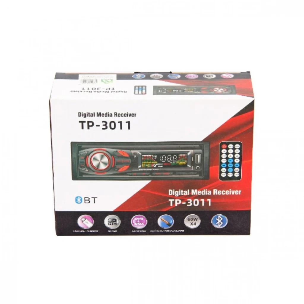 Mp3 Player Αυτοκινήτου TP-3011 4x60w με Bluetooth, Είσοδο USB/SD/AUX, Ραδιόφωνο και Χειριστήριο