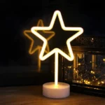 Διακοσμητικό Επιτραπέζιο Φωτιστικό Led Neon Αστέρι - Decoration Lamp 20x12x12cm