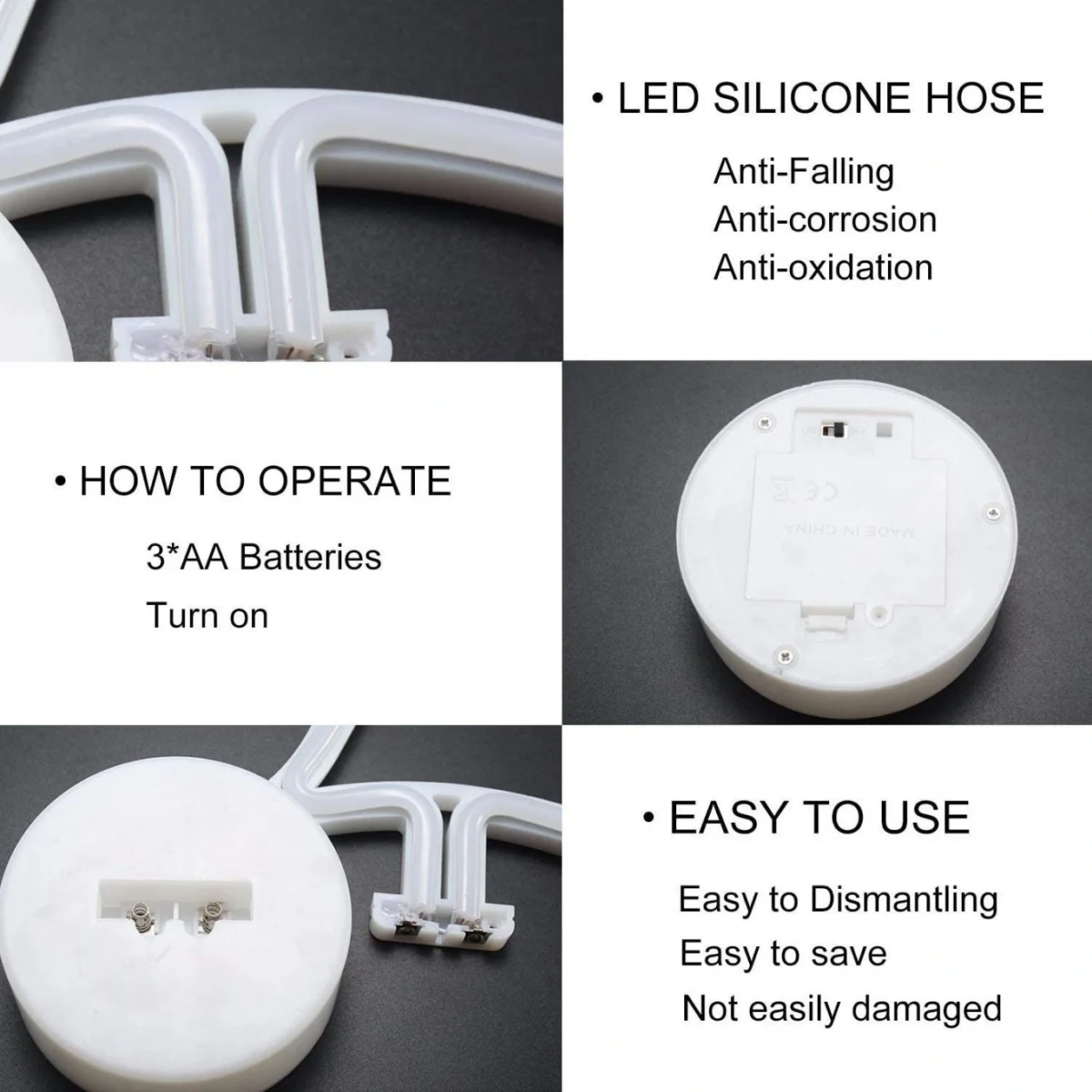 Διακοσμητικό Επιτραπέζιο Φωτιστικό Led Neon Αστέρι - Decoration Lamp 20x12x12cm