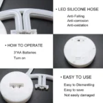 Διακοσμητικό Επιτραπέζιο Φωτιστικό Led Neon Αστέρι - Decoration Lamp 20x12x12cm