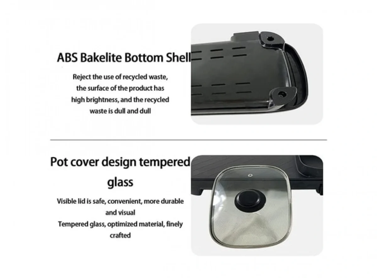 Teppanyaki Grill 1360W με Ρυθμιζόμενο Θερμοστάτη YS-K1360A