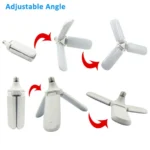 Αναδιπλούμενη Οικολογική Λάμπα - Φωτιστικό σε Σχήμα Ανεμιστήρα Ε27 Βιδωτή 60W - Fan Blade LED Bulb