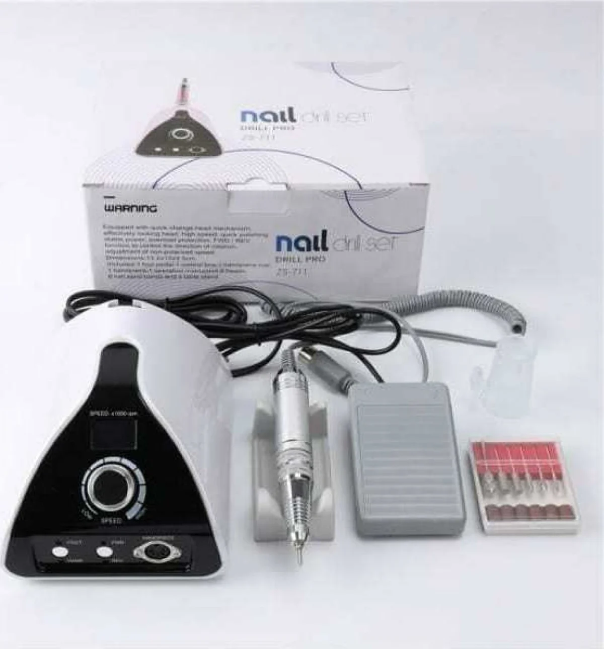 Επαγγελματικός Ηλεκτρικός Τροχός 65w 35.000RPM Μανικιούρ Πεντικιούρ - Portable Glazing Machine ZS-711