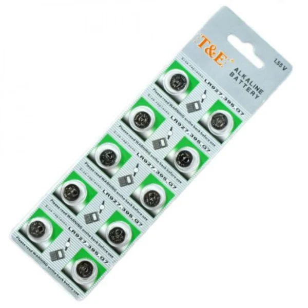 Μπαταρία Microcell Αλκαλική AG5 - LR754, 393, SR754 - Σετ 10 Τεμαχίων