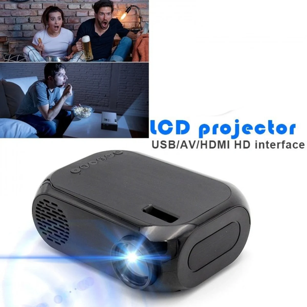Βιντεοπροβολέας Προτζέκτορας Andowl Projector AUHL-526 Μαύρο
