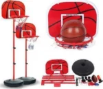 Παιδική Μπασκέτα με Ταμπλό, Επιδαπέδια Βάση & Ρυθμιζόμενο Ύψος 156cm