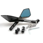 Καθρέπτες Μηχανής - Μοτοσυκλέτας Ζευγάρι Πολυγωνικοί - Σετ 2 τμχ