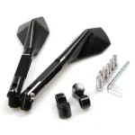 Καθρέπτες Μηχανής - Μοτοσυκλέτας Ζευγάρι Πολυγωνικοί - Σετ 2 τμχ