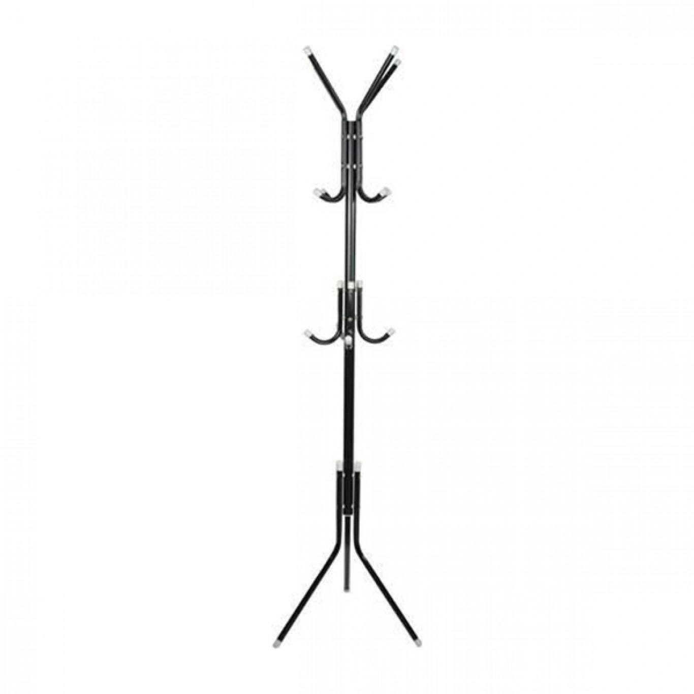 Μεταλλικός Καλόγερος με 12 Γάντζους και 3 Πόδια 170cm Μαύρο Μεταλλικός Καλόγερος με 12 Γάντζους και 3 Πόδια 170cm Μαύρο