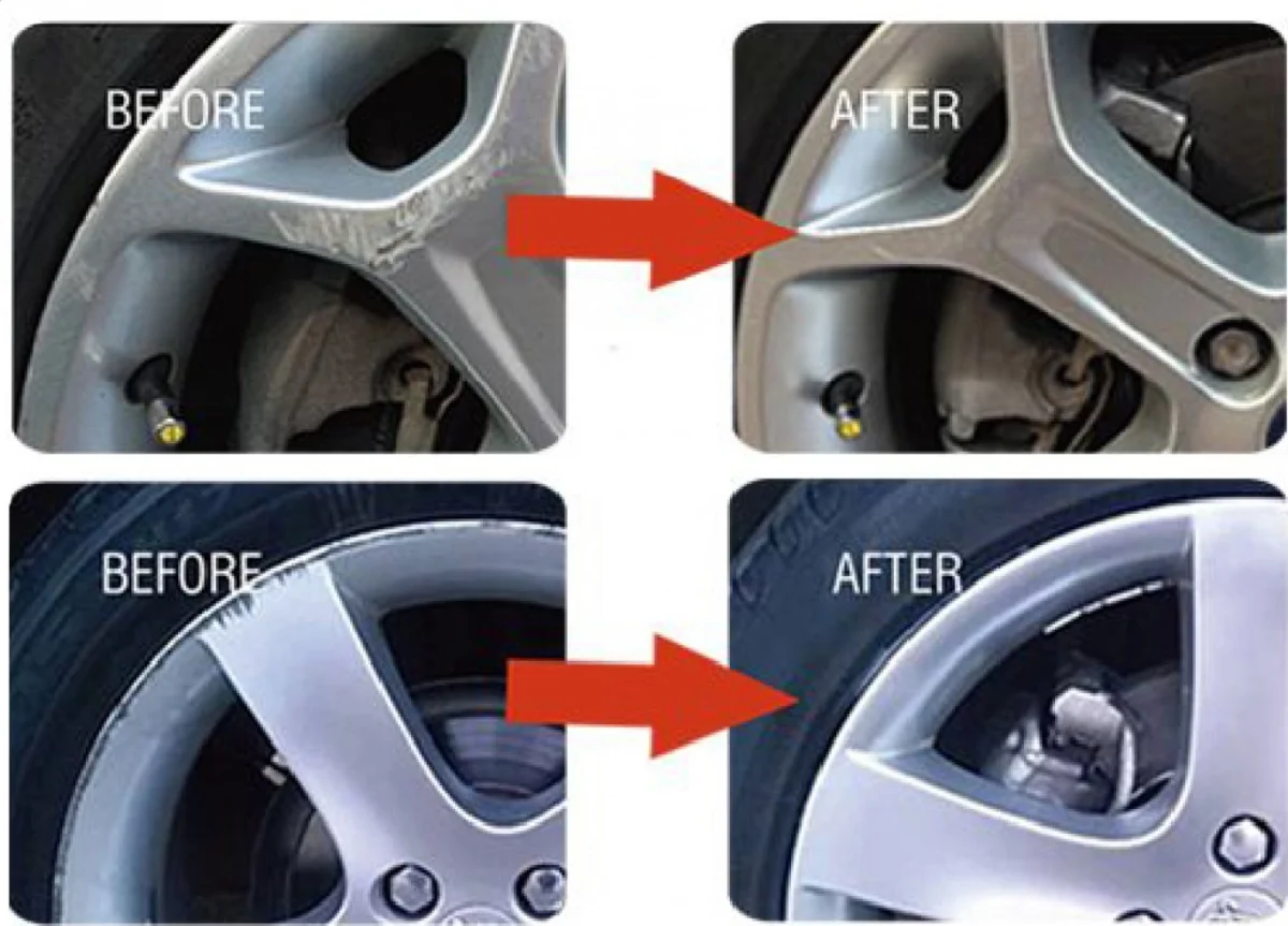 LocBondso Κιτ Επισκευής Ζάντας Αλουμινίου Ασημί – DIY Alloy Wheel Repair Kit