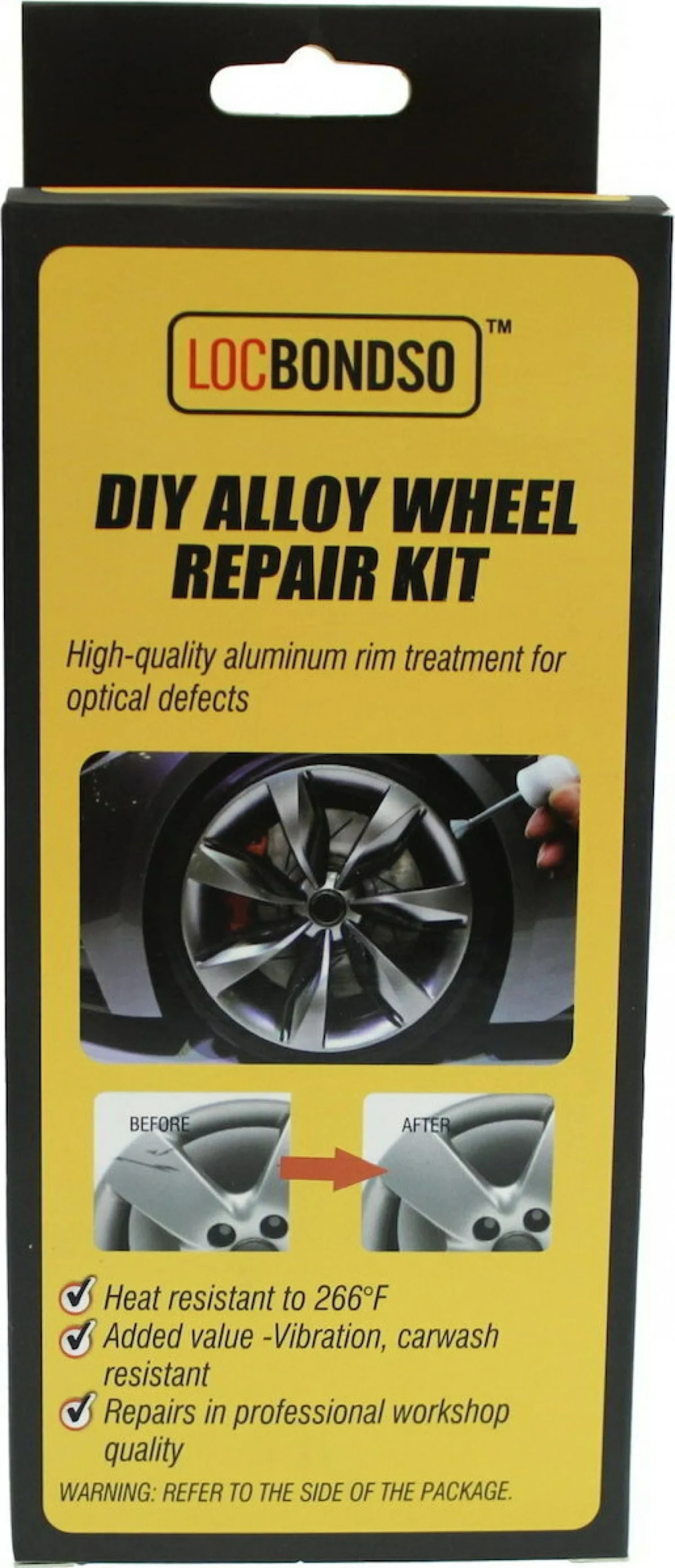 LocBondso Κιτ Επισκευής Ζάντας Αλουμινίου Ασημί – DIY Alloy Wheel Repair Kit