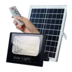 Αδιάβροχος Ηλιακός Προβολέας 60W με Φωτοβολταϊκό Πάνελ, Τηλεκοντρόλ και Χρονοδιακόπτη
