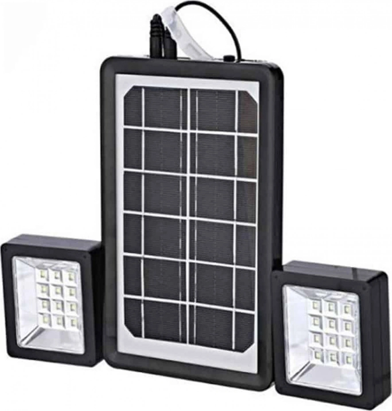 Mini Ηλιακό Σύστημα Φωτισμού με Powerbank USB, Ηλιακό Πάνελ 3W & 2 x Προβολείς με 12 LED 100LM - Solar Panel Lightning System Mini Ηλιακό Σύστημα Φωτισμού με Powerbank USB, Ηλιακό Πάνελ 3W & 2 x Προβολείς με 12 LED 100LM - Solar Panel Lightning System