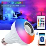 Λάμπα LED RGB & Ηχείο Bluetooth Multimedia Speaker που Αλλάζει Χρώματα & Παίζει Μουσική Λευκό OEM