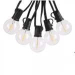 Αδιάβροχη Γιρλάντα με 30 Διακοσμητικές Λάμπες LED G40 15μ Ιδανικές για Χριστουγεννιάτικα Φωτάκια - Led Garland 30x Bulbs Outdoor Christmas Lights