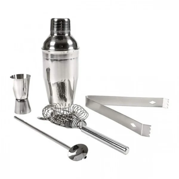 Σετ Κοκτέιλ Alpina , 5 τεμαχίων, από Ανοξείδωτο Χάλυβα, Ανθεκτικό στις Σκουριές-Coctail Shaker