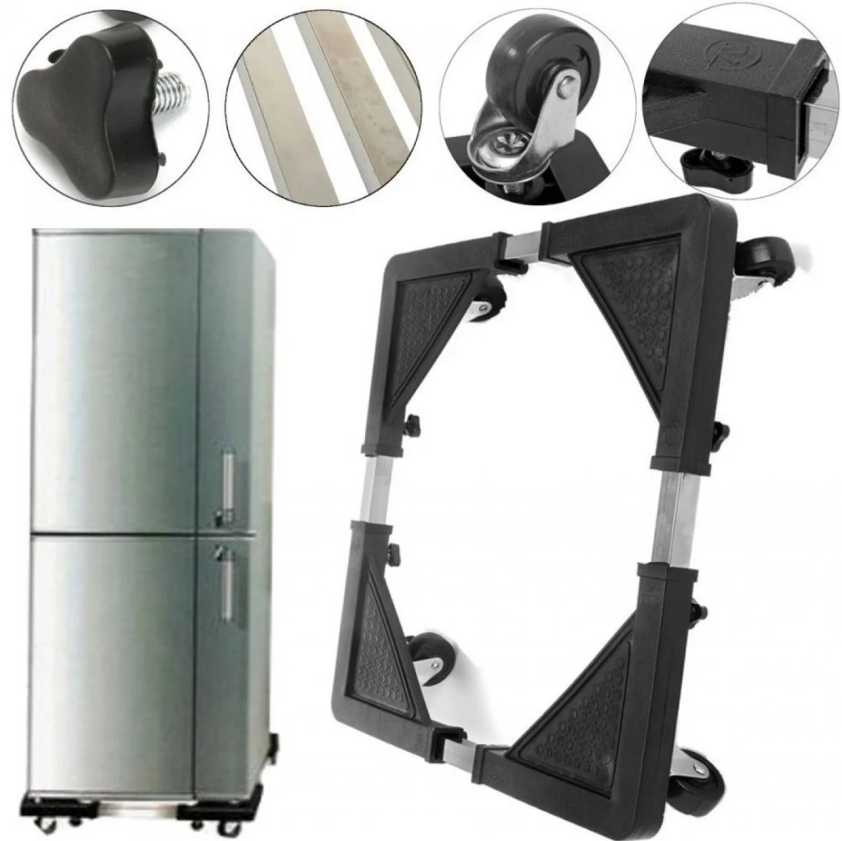 Τροχήλατη Βάση Λευκών Συσκευών Πλυντηρίου- Ψυγείου 60x60 XJG-024