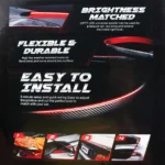 Αεροτομή Spoiler Carbon με φωτισμό Led 1.2m