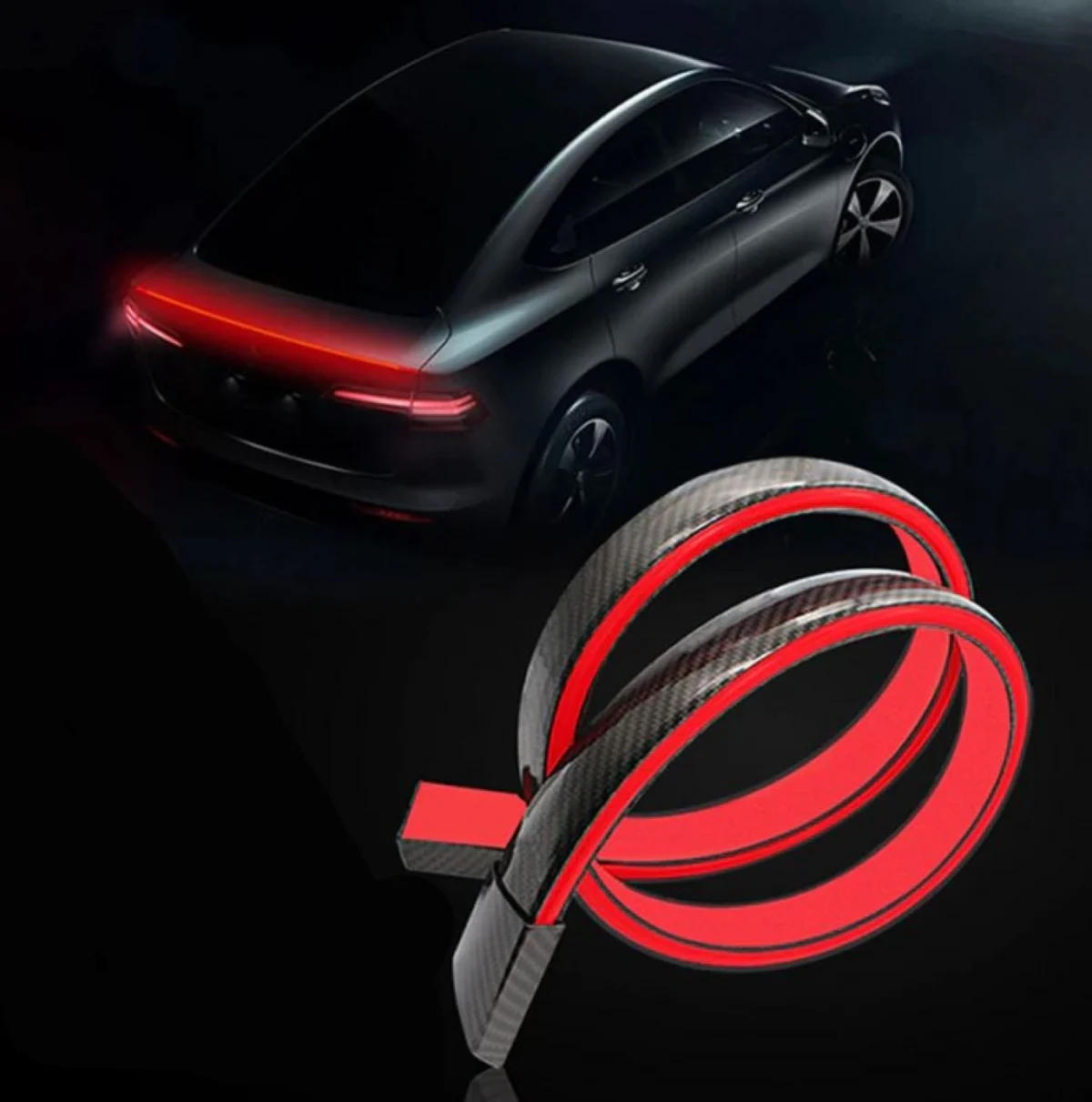 Αεροτομή Spoiler Carbon με Φωτισμό Led 1.2m