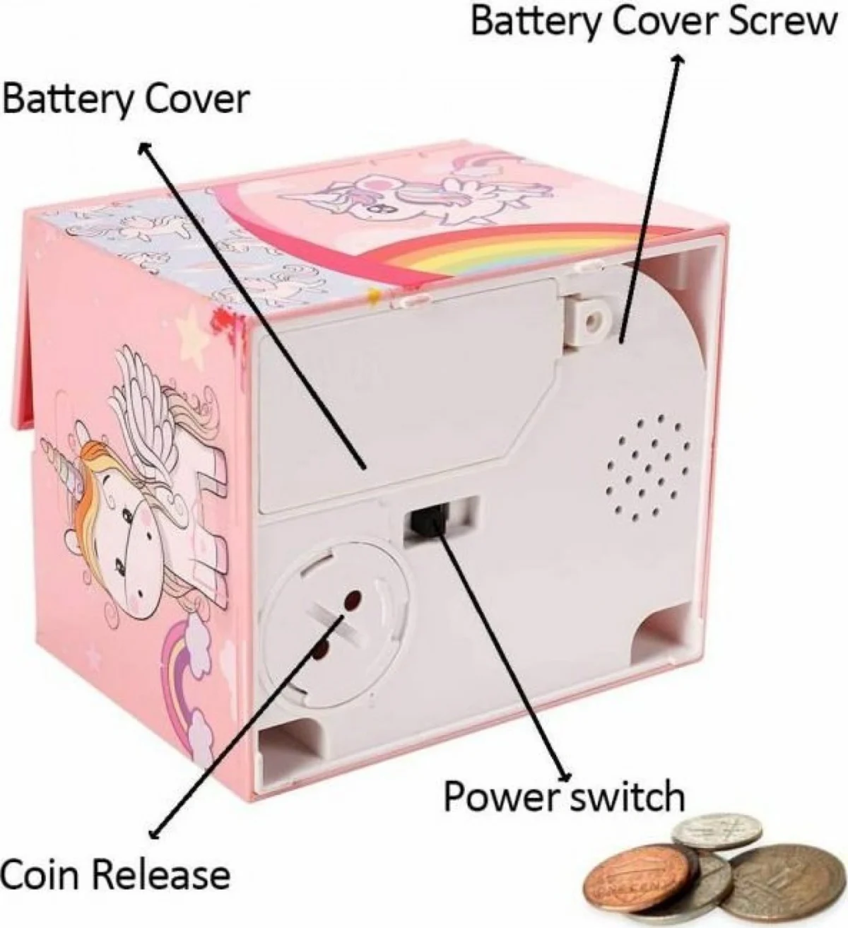 Παιδικός Κουμπαράς Πονηρός Μονόκερος με Διασκεδαστικό Ήχο