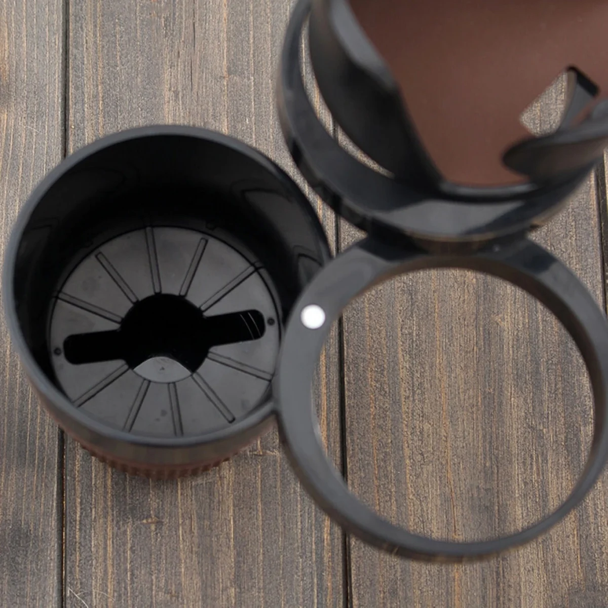 Ρυθμιζόμενη Αναδιπλούμενη Ποτηροθήκη Αυτοκινήτου 5 σε 1 Πολλαπλών Χρήσεων 3 Θέσεων Με Βάση Κινητού & Θέση Για Γυαλιά OEM