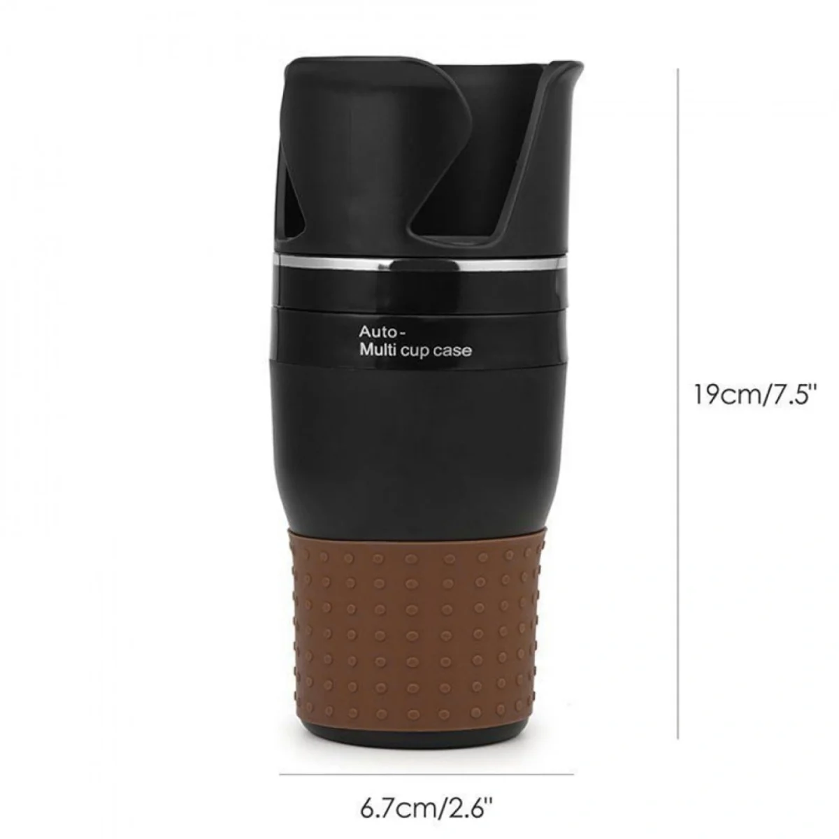 Ρυθμιζόμενη Αναδιπλούμενη Ποτηροθήκη Αυτοκινήτου 5 σε 1 Πολλαπλών Χρήσεων 3 Θέσεων Με Βάση Κινητού & Θέση Για Γυαλιά OEM