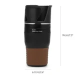 Ρυθμιζόμενη Αναδιπλούμενη Ποτηροθήκη Αυτοκινήτου 5 σε 1 Πολλαπλών Χρήσεων 3 Θέσεων Με Βάση Κινητού & Θέση Για Γυαλιά OEM