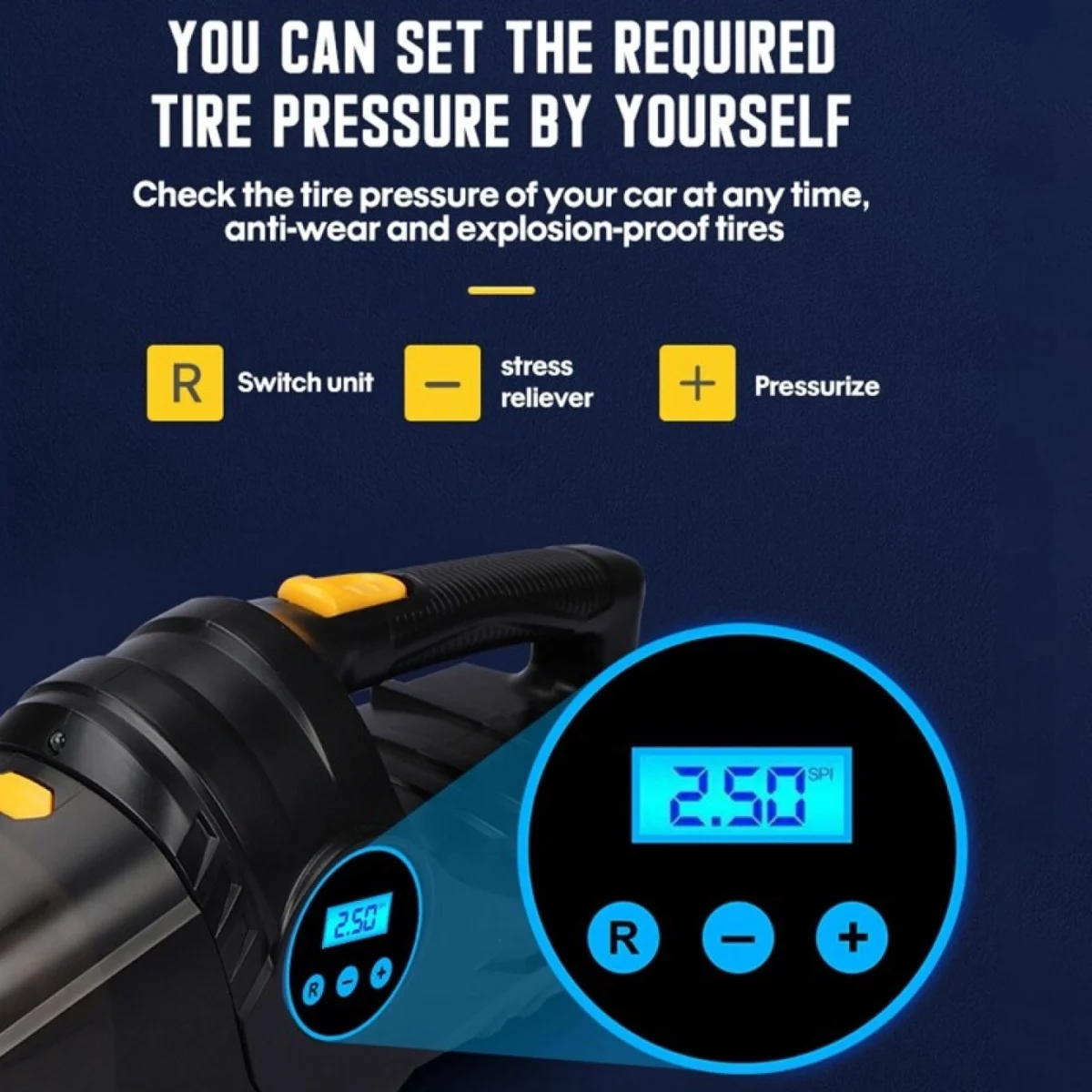 Πολυλειτουργικό Ηλεκτρικό Σκουπάκι - Κομπρεσέρ Αυτοκινήτου CaRsun C1859-1