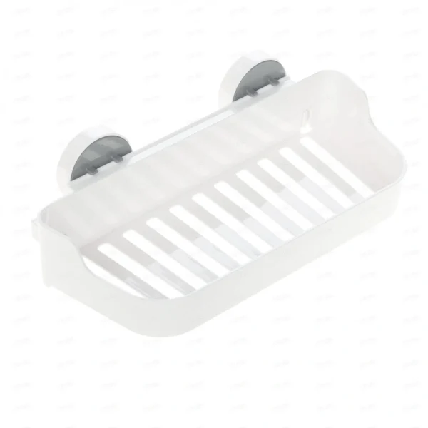 Πλαστικό Βοηθητικό Ράφι για την Κουζίνα και το Μπάνιο - Στήριξη με Βεντούζες JS185021