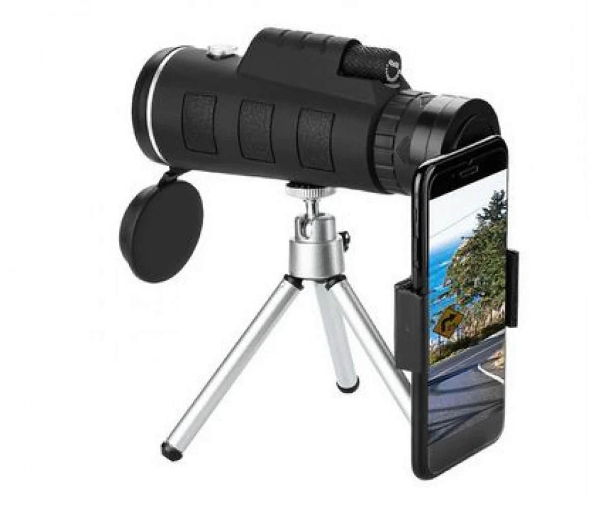 Compact Μονόκυαλο Near Focus 40x60 WeatherProof με Τρίποδο και Βάση για Κινητό OEM