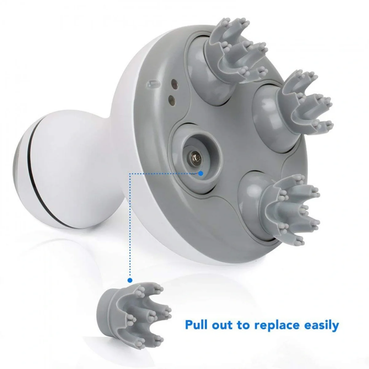 Φορητή Αδιάβροχη Συσκευή για Μασάζ Κεφαλής με 4D Κεφαλές - Καταπολέμηση Τριχόπτωσης - Smart Scalp Massage